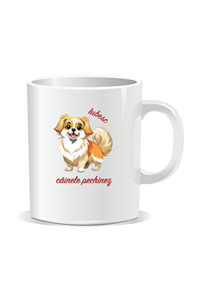 OEM Cana personalizata cu mesaje pentru iubitorii de caini, Iubesc cainele pe...