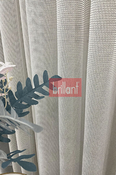 YS PERDE TASARIM Brillant Lumıra Mikro File Mutfak, Oturma odası, Ofis ve Büro Modern Tül Perde 1/3 Sık Pile - Gri