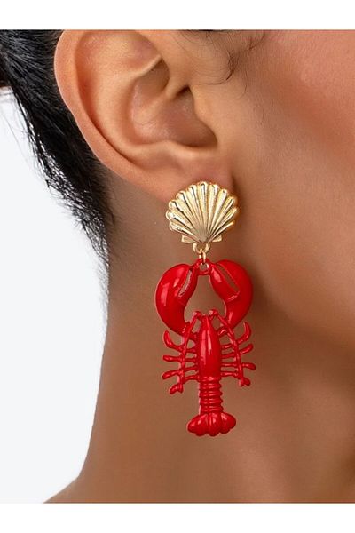 MioArt Lobster/Scorpion Figured Design Earrings