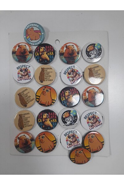 anonim Capybara çanta süsü, rozet