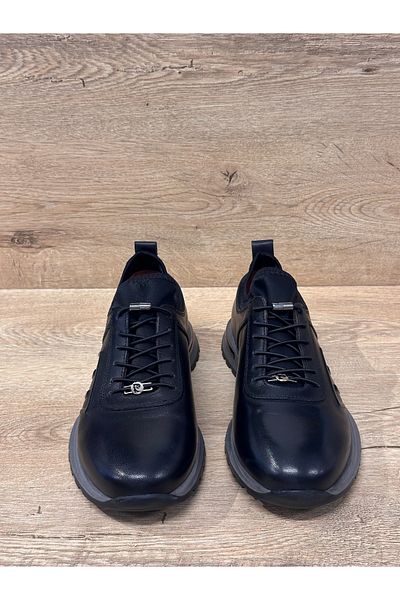 Pierre Cardin Rubber Laced Lined Ready Sole Genuine Leather Casual Shoes