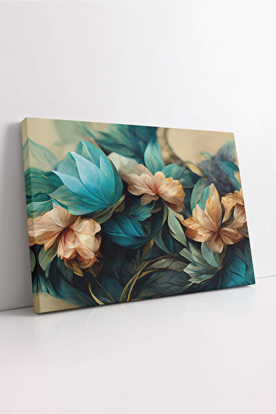 KOSS Dijital Pictură pe pânză cu flori de lotus albastru, pictură pe pânză de...