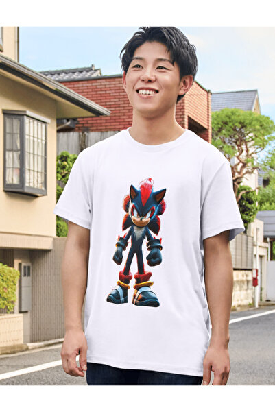ALPŞAN TİCARET تي شيرت سونيك للأطفال سونيك للجنسين للبالغين