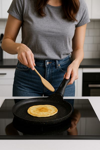 YUNUSOĞLU HOME Granite Crepe Pan – Fireproof Non-Stick, Induction Cooker Compatible, 24 cm