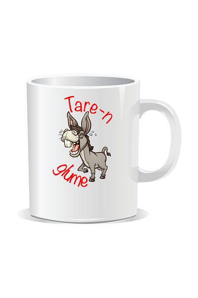 OEM Personalized mug with "tare" message, Tare-n jokes - White interior