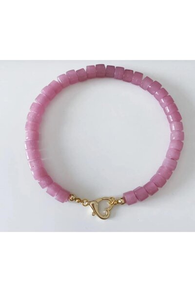 Venus Design Pembe Cam Kolye