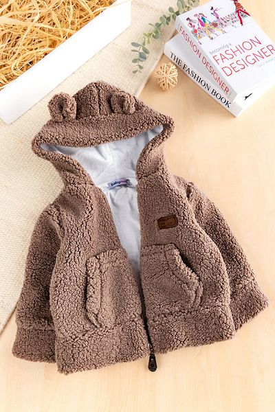 Babymod Welsoft Combed Cotton Lined Hooded Baby Boy Coat