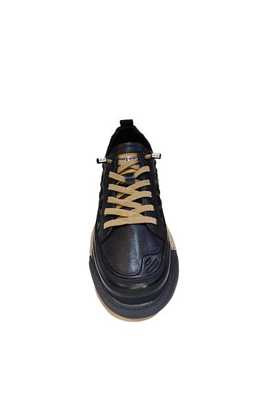 Guja Men's Ultra Light Embosed Leather Rubber Lace Daily Casual Shoes 2525Y572