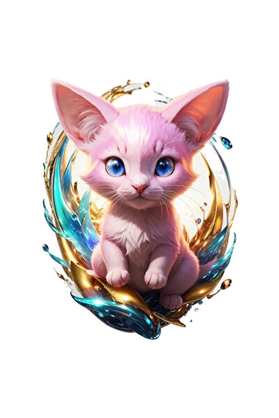 INOVATIX Set de 8 piese, autocolant Pokemon Mew, INOVATIX®. 6 cm