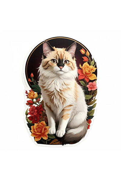 INOVATIX Σετ 8 τεμαχίων, αυτοκόλλητο γάτας από το Μπαλί, INOVATIX®. 6 εκ.