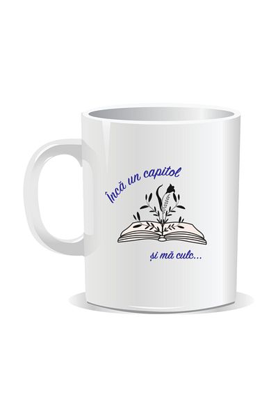 OEM Personalized mug with messages for nerds, One more chapter and I'm off to bed - White interior