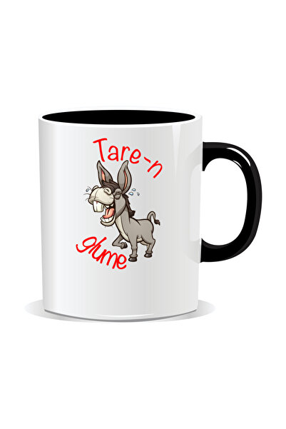 OEM Cana personalizata cu mesaj "tare", Tare-n glume - Interior negru