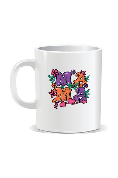 OEM Personalized mug with March 8 messages for mothers, MAMA - White interior