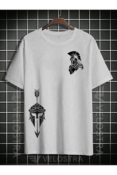 Velostra Унисекс тениска с голям размер и принт „Гладиатор“