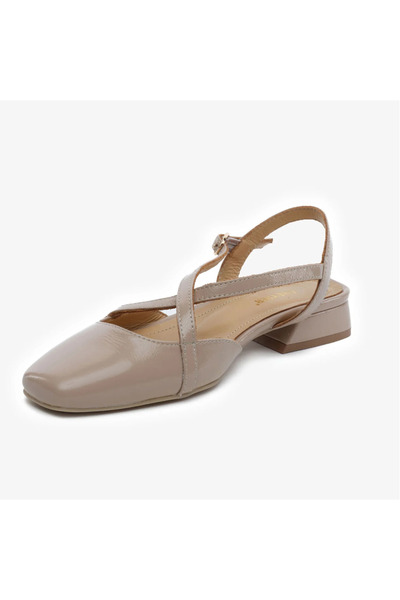 Greyder 59270 Dámské baleríny z pravé kůže z vrásčité lakované kůže Mink