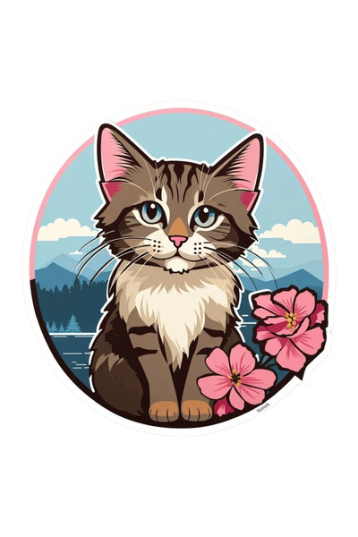 INOVATIX Set de 8 piese, autocolant pisoi peisaj, INOVATIX®. 6 cm