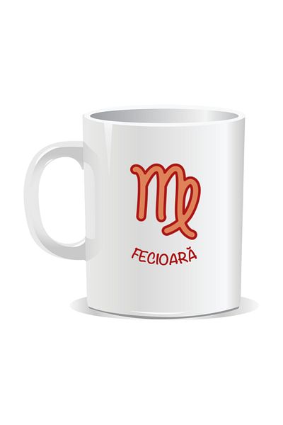 OEM Personalized mug with zodiac sign, Virgo zodiac symbol - White interior