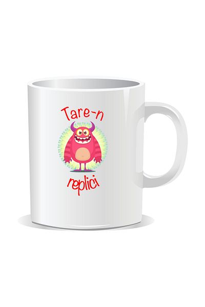 OEM Personalized mug with "tare" message, Tare-n replicas - White interior
