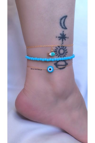 MYSTERY TAKI AKSESUAR Camera Bead Fish Anklet