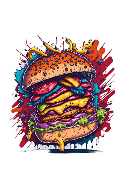 INOVATIX Set de 8 piese, autocolant sandwich imens, INOVATIX®. 6 cm