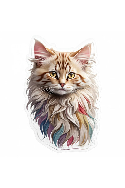 INOVATIX Set de 8 piese, autocolant pisică orientală cu păr lung, INOVATIX®. ...