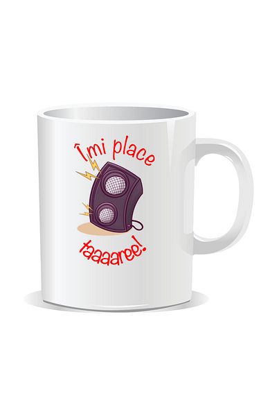 OEM Personalized mug with "strong" message, I like it strong - White interior