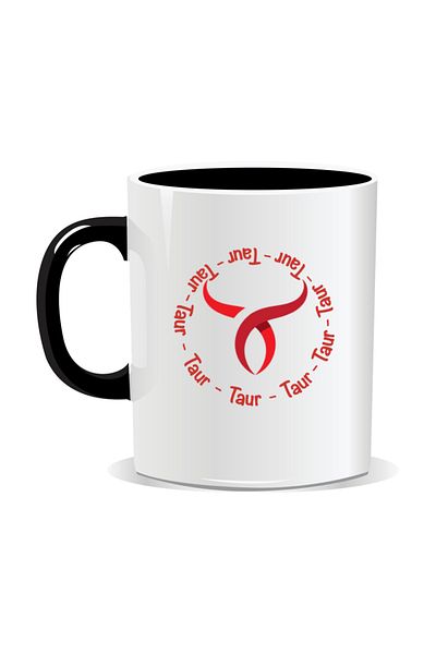OEM Personalized mug with zodiac, Circle with Taurus - Black interior