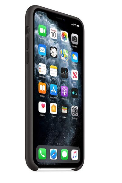 OEM Carcasă Apple pentru iPhone 11 PRO MAX, silicon rezistent la șocuri, neagră