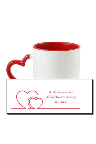 OEM Personalized mug for Valentines Day, To love means to dedicate yourself without losing yourself