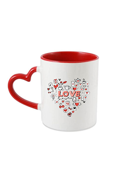 OEM Personalized mug for Valentines Day Stylized heart