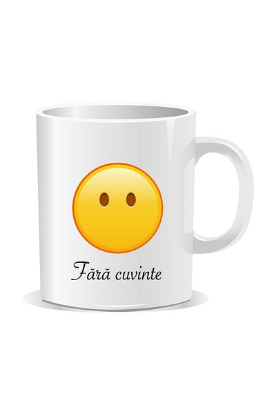 OEM Personalized mug with Emojis, Speechless, Speechless