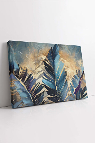 KOSS Dijital Πίνακας σε καμβά με πράσινα φύλλα, διακοσμητικός καμβάς με λουλο...