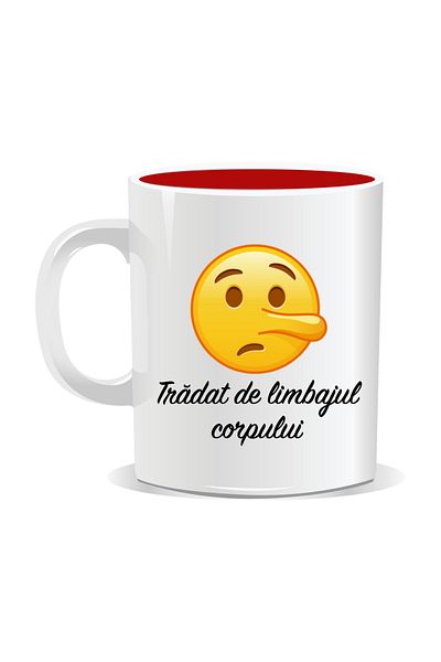 OEM Personalized Emoji Mug, Betrayed by Body Language