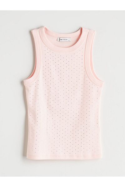 LC Waikiki Women's Athlete with Crew Neck Stones