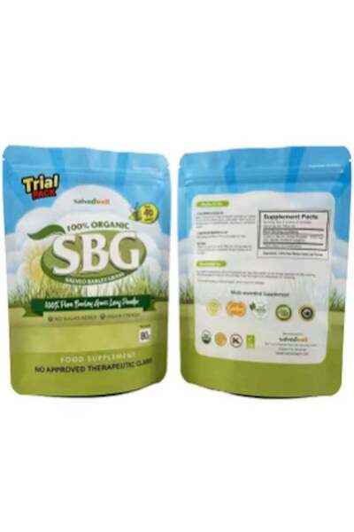 SBG مسحوق أوراق عشبة الشعير من SALVEO، 100% نقي