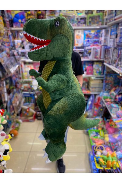 JPT Giant green T-REX dinosaur made of plush 1.2 m