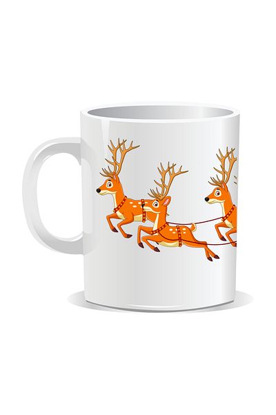 OEM Personalized Christmas mug, Merry Christmas - White interior