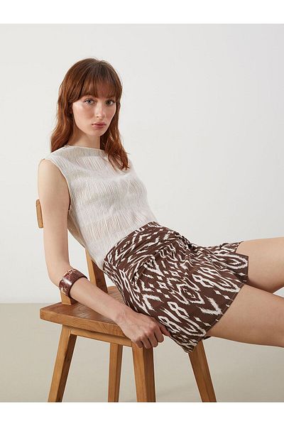 LC Waikiki Boat Neck Textured Blouse