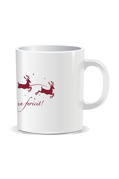 OEM Personalized Christmas mug, Merry Christmas - White interior
