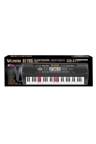 NW NessiWorld Nessiworld TFL-328-21 Vlektro Boxed 61 Keys Electronic Large Organ with Large Lcd Display