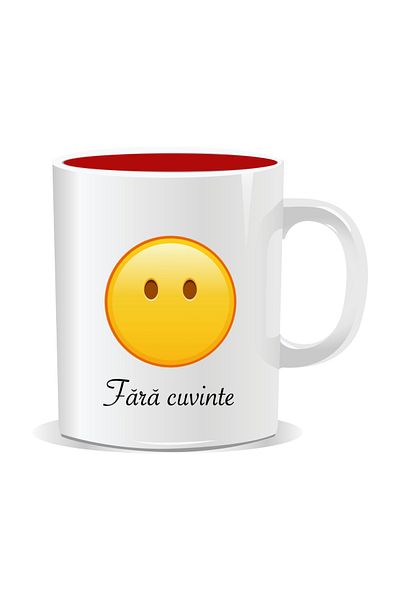 OEM Personalized mug with Emojis, Speechless, Speechless