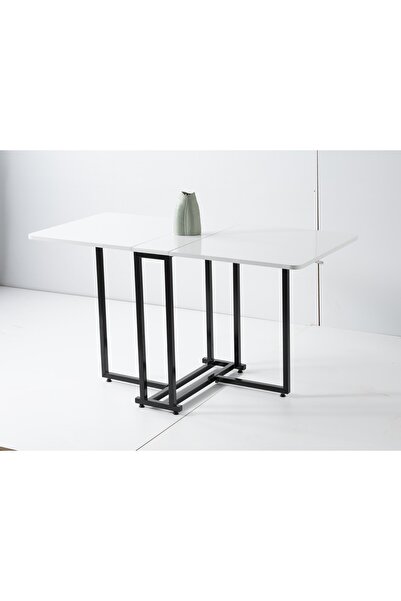 MUTLU ALIŞVERİŞ MERKEZİ Cemre Katlanır Masa Pratik Mutfak Balkon Masası BEYAZ