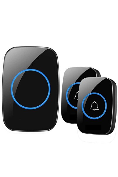 plentiful 2 Butonlu 1 Alıcılı Kablosuz Kapı Zili Ledli Modern 300metre Menzil...
