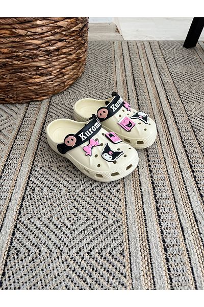 Behtah Kundura Kurromi My Melody Girl Child 6 Pieces Jibbitz Fancy Garden Pool Daily Sandals Slippers