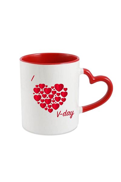 OEM Personalized mug for Valentines Day, I love V-day