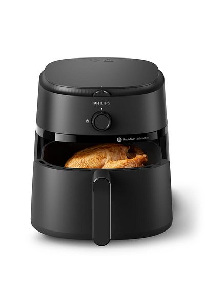 Philips NA110/00 Air Fryer, 3.2 Liter Capacity, Manual Control, 1300 Watts, Black
