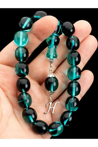 OTTOTESBİH Men's Gift Letter Tassel 14X15Mm Mascot Efe Prayer Beads