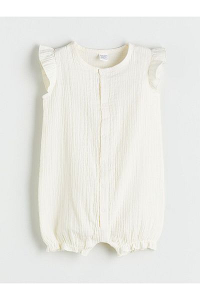 LC Waikiki Crew Neck Basic Baby Girl Jumpsuit