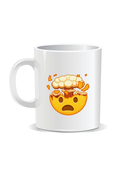 OEM Personalized mug with Emoji, One step away from burn-out