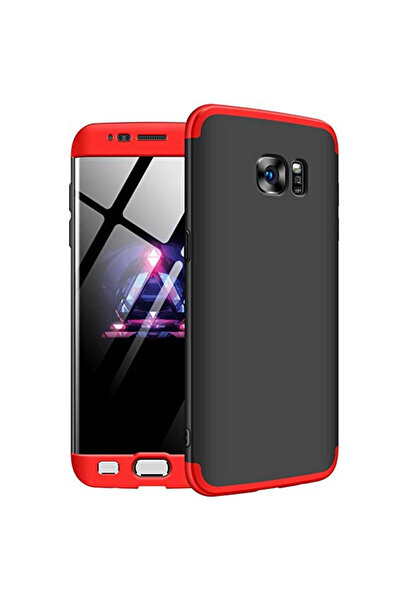 OEM Θήκη Samsung Galaxy S7 Edge, FullBody 360� 3in1 Μαύρο-Κόκκινο